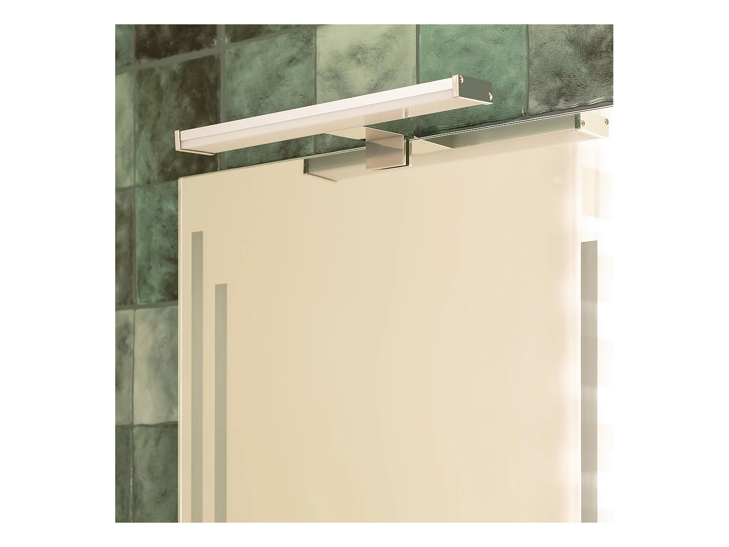 Applique Miroir Salle de Bain 6 W Argent Kendari 2700K Blanc chaud