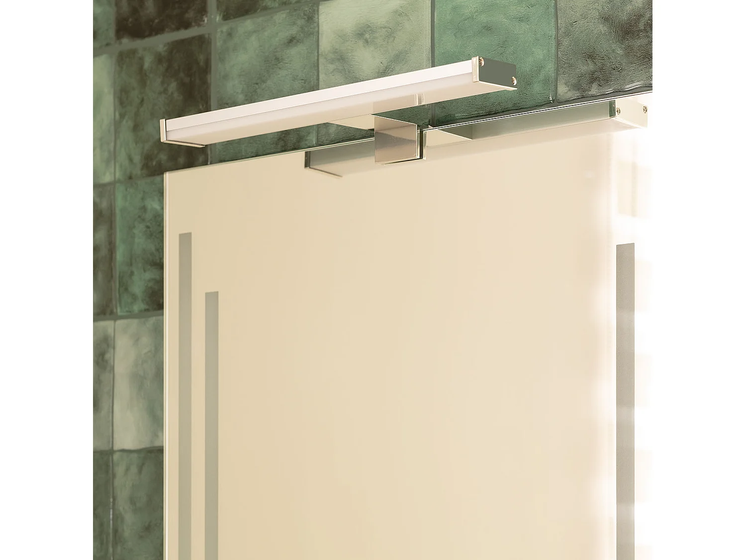 Applique Miroir Salle de Bain 6 W Argent Kendari 2700K Blanc chaud