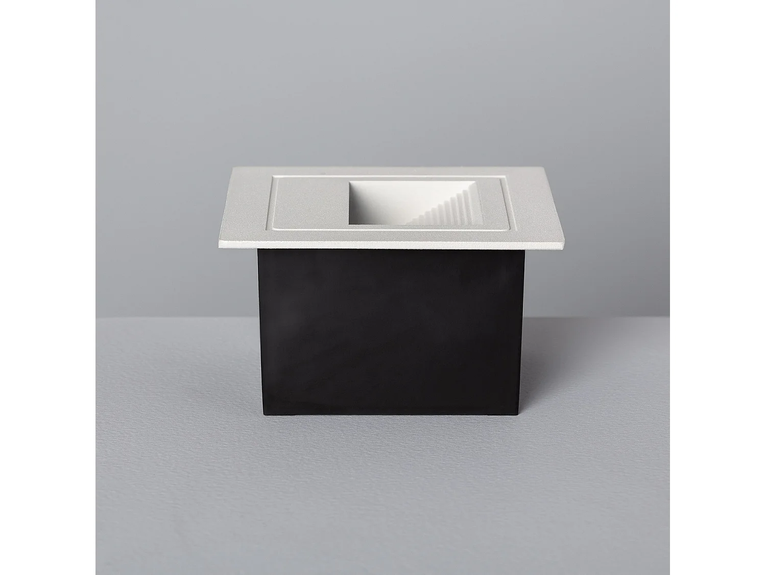 Balise LED Extérieure 3W Encastrable au Mur Carrée Olite Blanche 4000K Blanc neutre