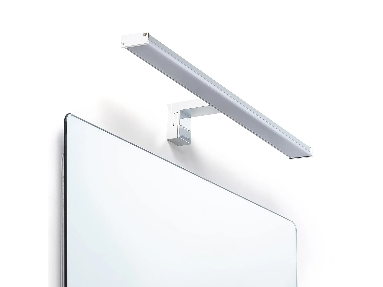 Applique Specchio da Bagno 12W Argento Big Kendari 2700K Bianco Caldo