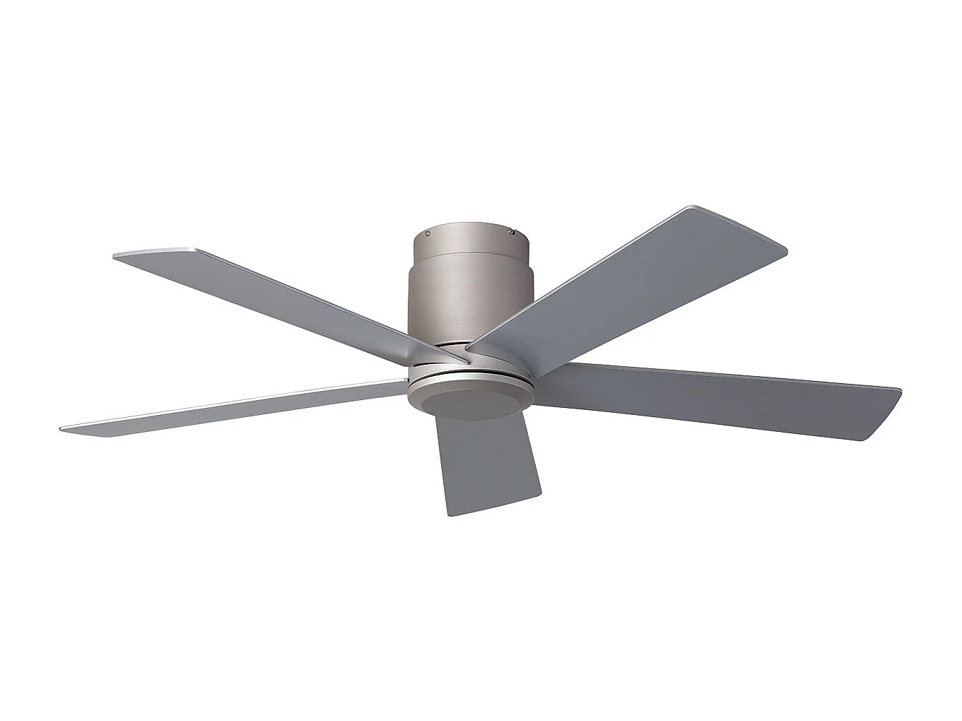 Ventilateur de Plafond Silencieux Flatiron 132 cm Moteur DC Argent  Sans lumière, Télécommande, Wifi: False