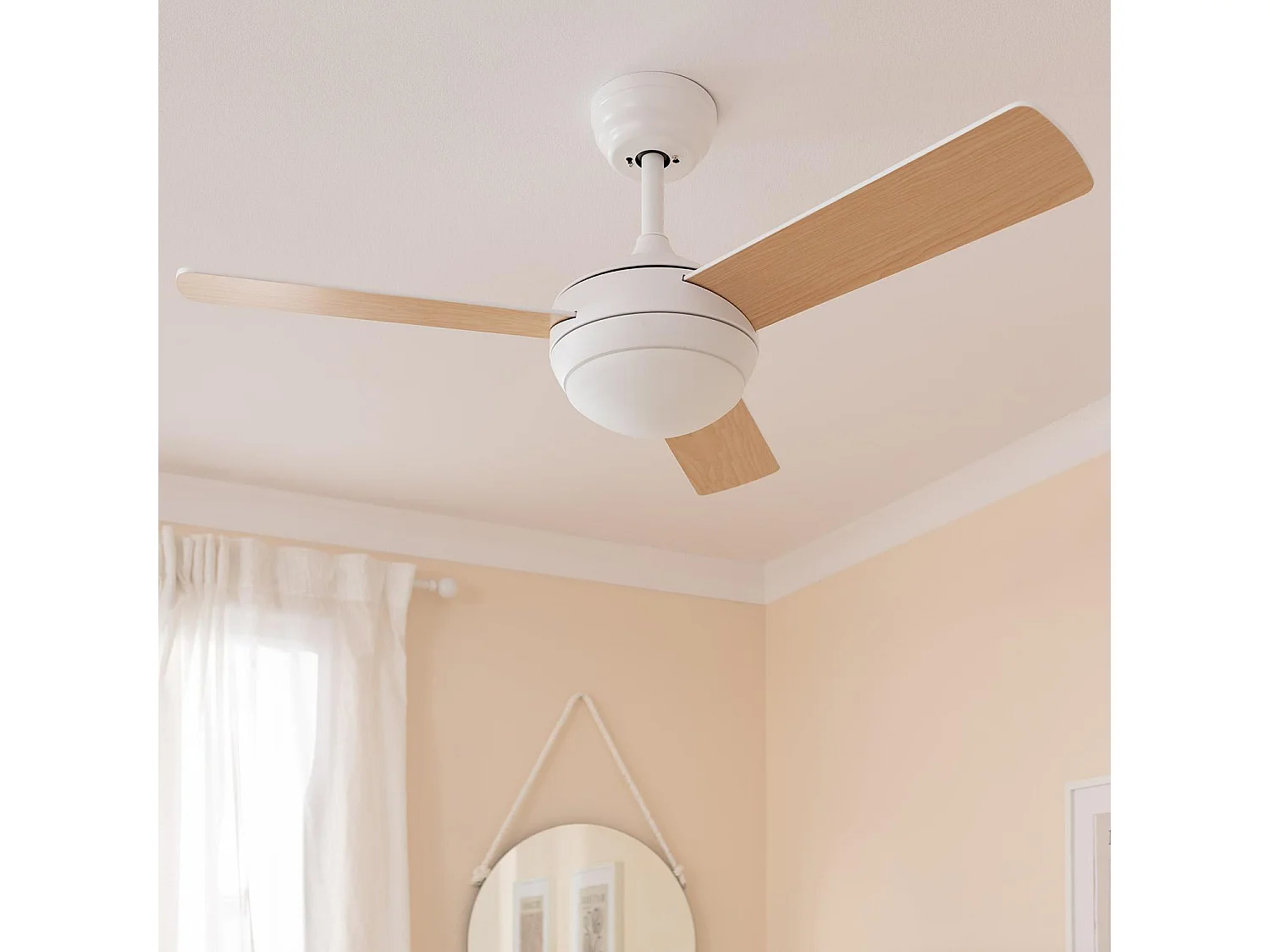 Ventilateur  Exterieur Silencieux Navy 107cm Moteur DC  Blanc  Avec lumière, Télécommande, Wifi: False