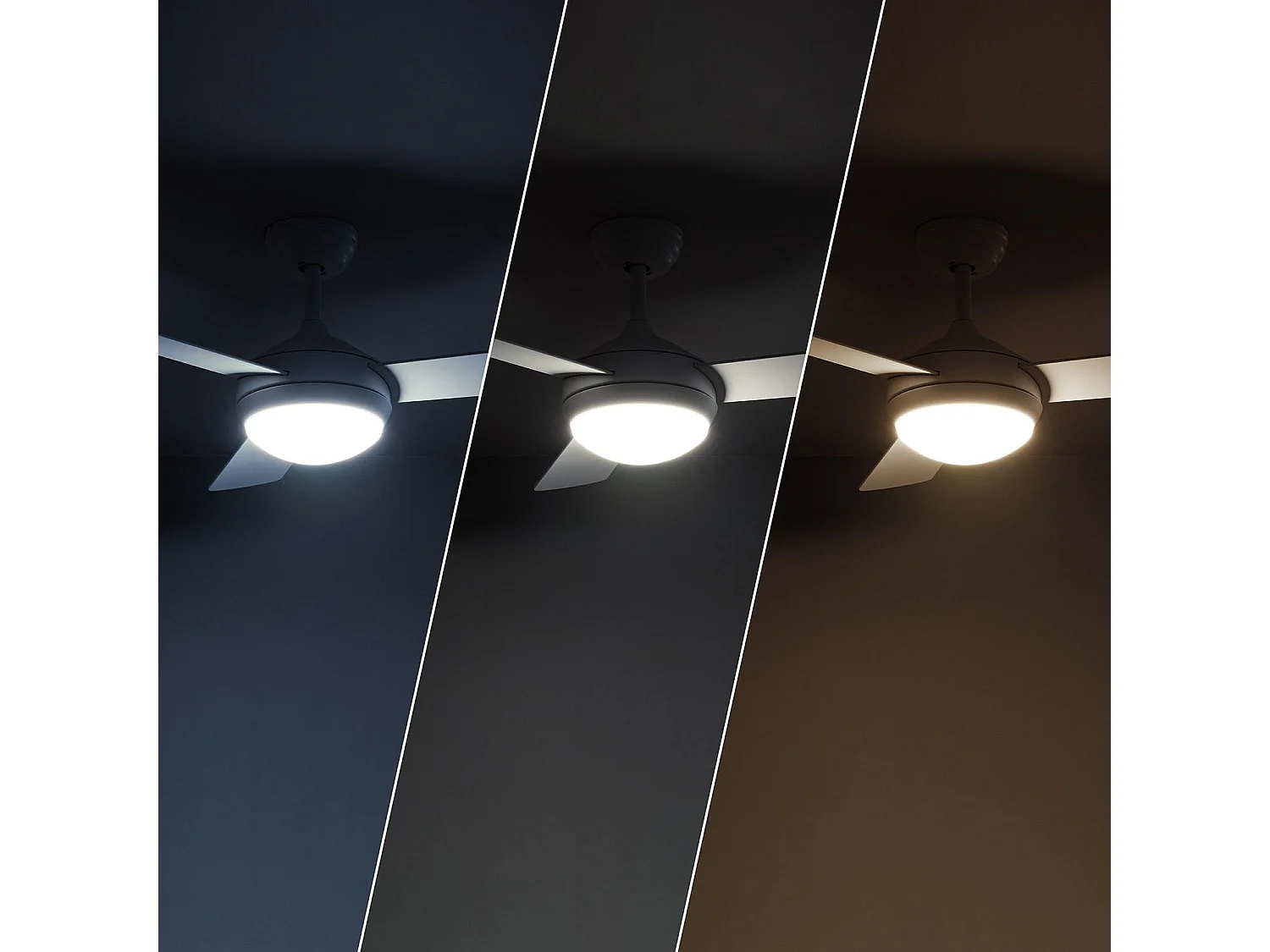 Ventilateur  Exterieur Silencieux Navy 107cm Moteur DC  Blanc  Avec lumière, Télécommande, Wifi: False