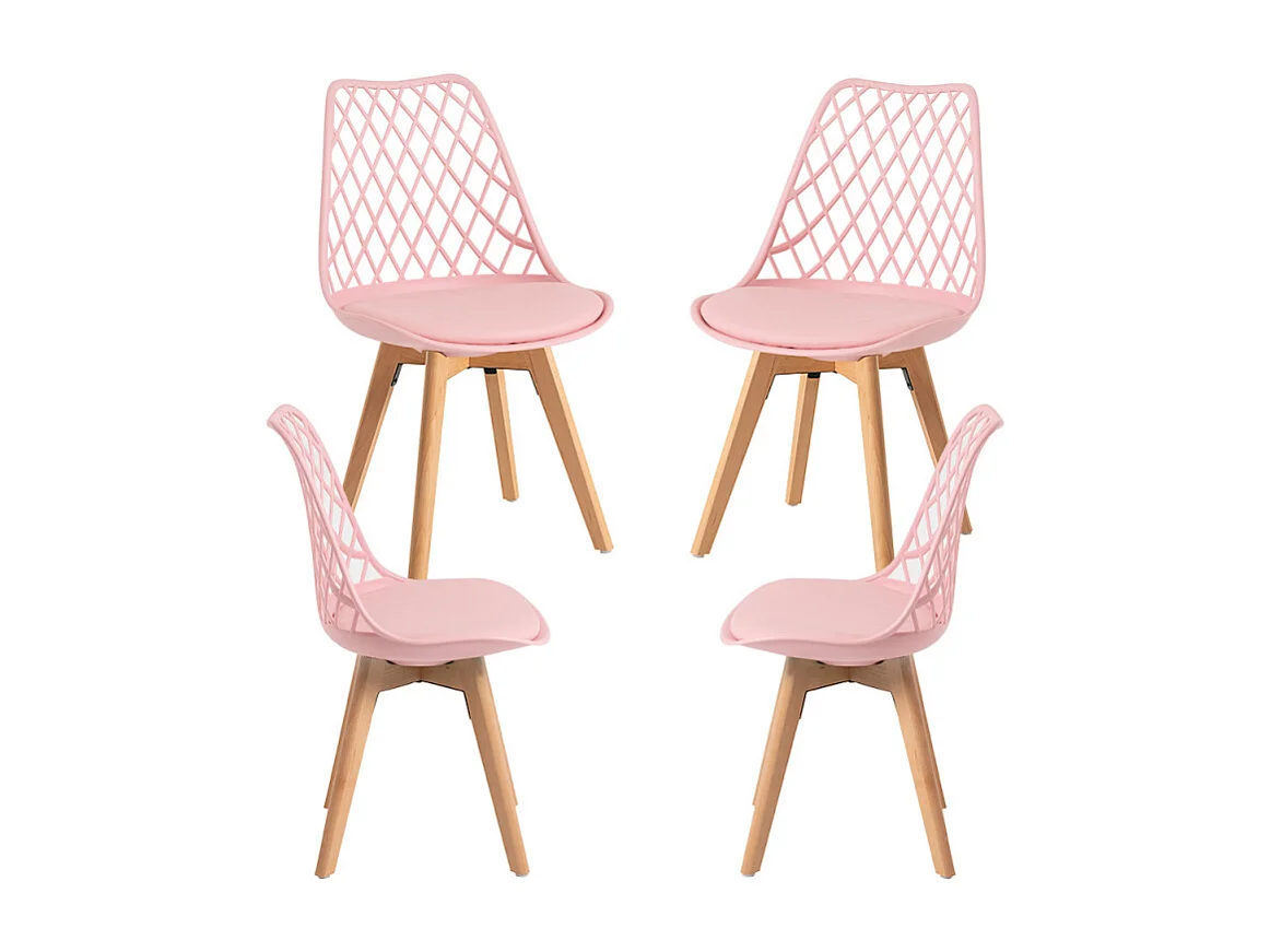 Packs Sillas Comedor - Pack 4 Sillas Mima - Rosa