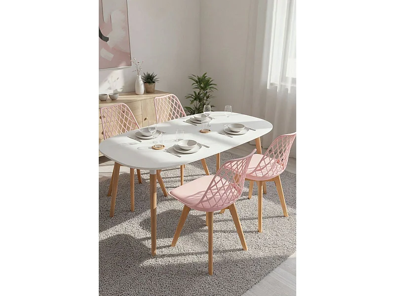 Packs Sillas Comedor - Pack 4 Sillas Mima - Rosa