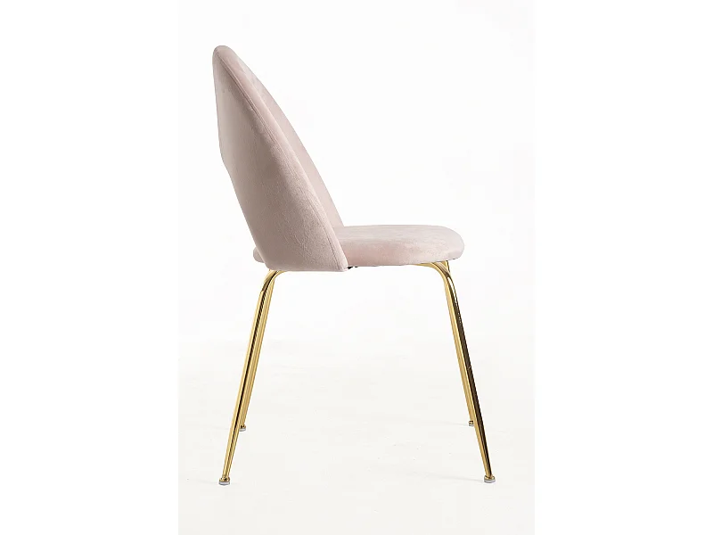 Packs Sillas Comedor - Pack 6 Sillas Dawa Gold Terciopelo - Rosa
