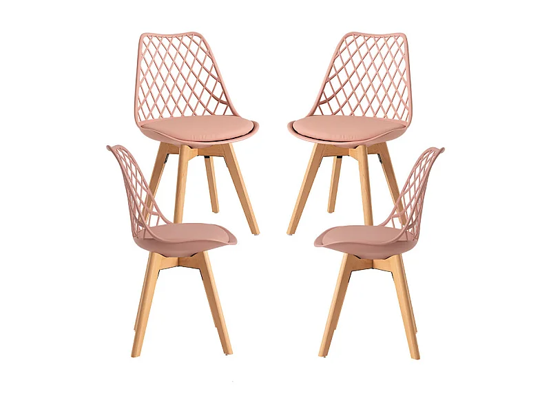 Packs Sillas Comedor - Pack 4 Sillas Mima - Rosa Avellana