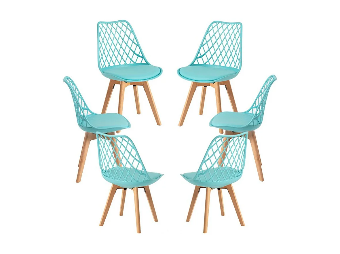 Packs Sillas Comedor - Pack 6 Sillas Mima - Aguamarina