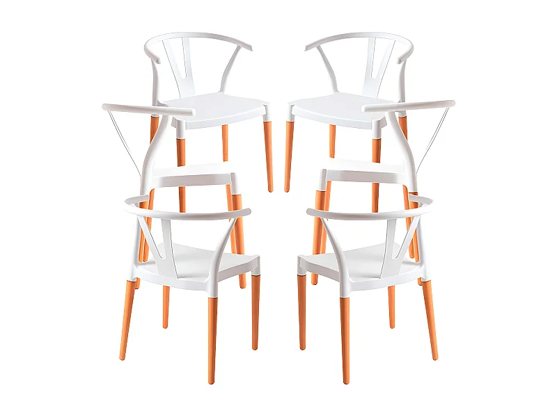 Packs Sillas Comedor - Pack 6 Sillas Tahi - Blanco