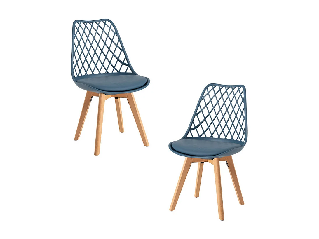 Packs Sillas Comedor - Pack 2 Sillas Mima - Azul Petróleo
