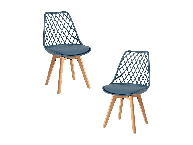 Packs Sillas Comedor - Pack 2 Sillas Mima - Azul Petróleo