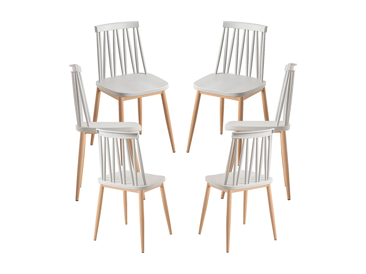 Packs Sillas Comedor - Pack 6 Sillas Tilba - Gris claro