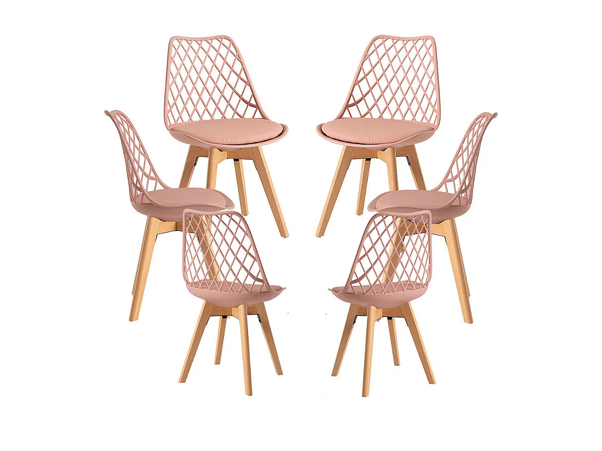 Packs Sillas Comedor - Pack 6 Sillas Mima - Rosa Avellana
