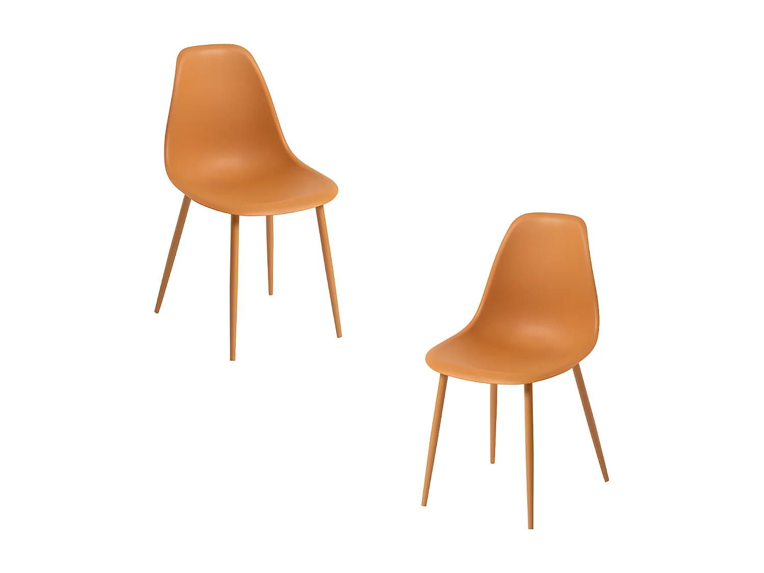 Packs Sillas Comedor - Pack 2 Sillas Mykle Total - Mostaza