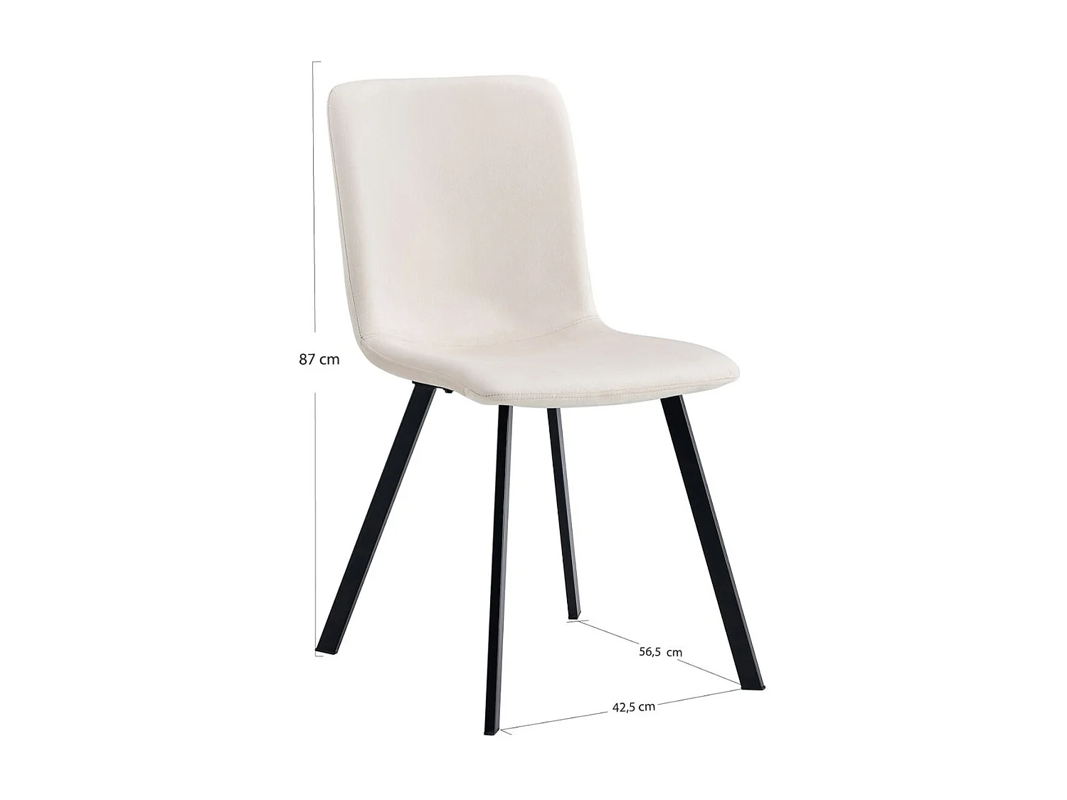 Sillas Comedor - Silla Butik Terciopelo - Beige