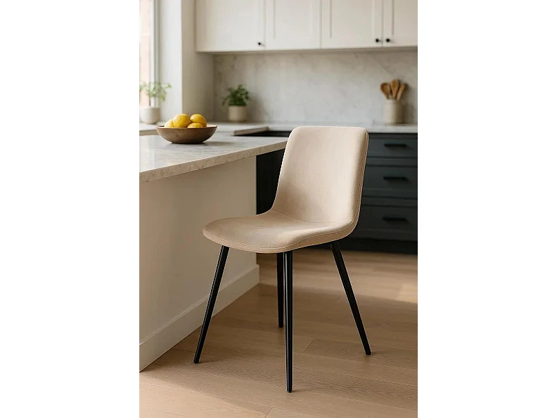 Sillas Comedor - Silla Butik Terciopelo - Beige
