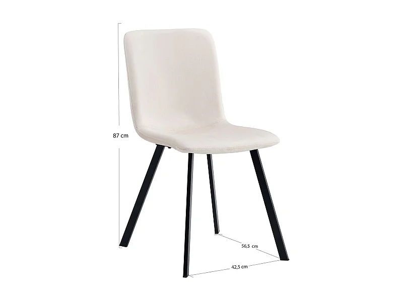 Sillas Comedor - Silla Butik Terciopelo - Beige