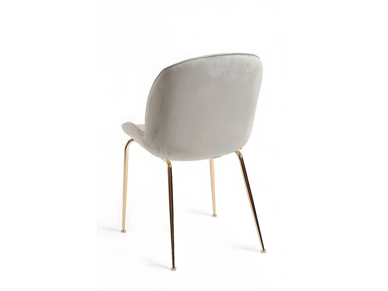 Sillas Comedor - Silla Bille Golden Terciopelo - Gris claro