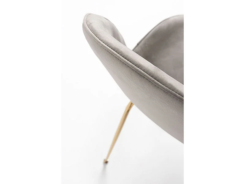 Sillas Comedor - Silla Bille Golden Terciopelo - Gris claro