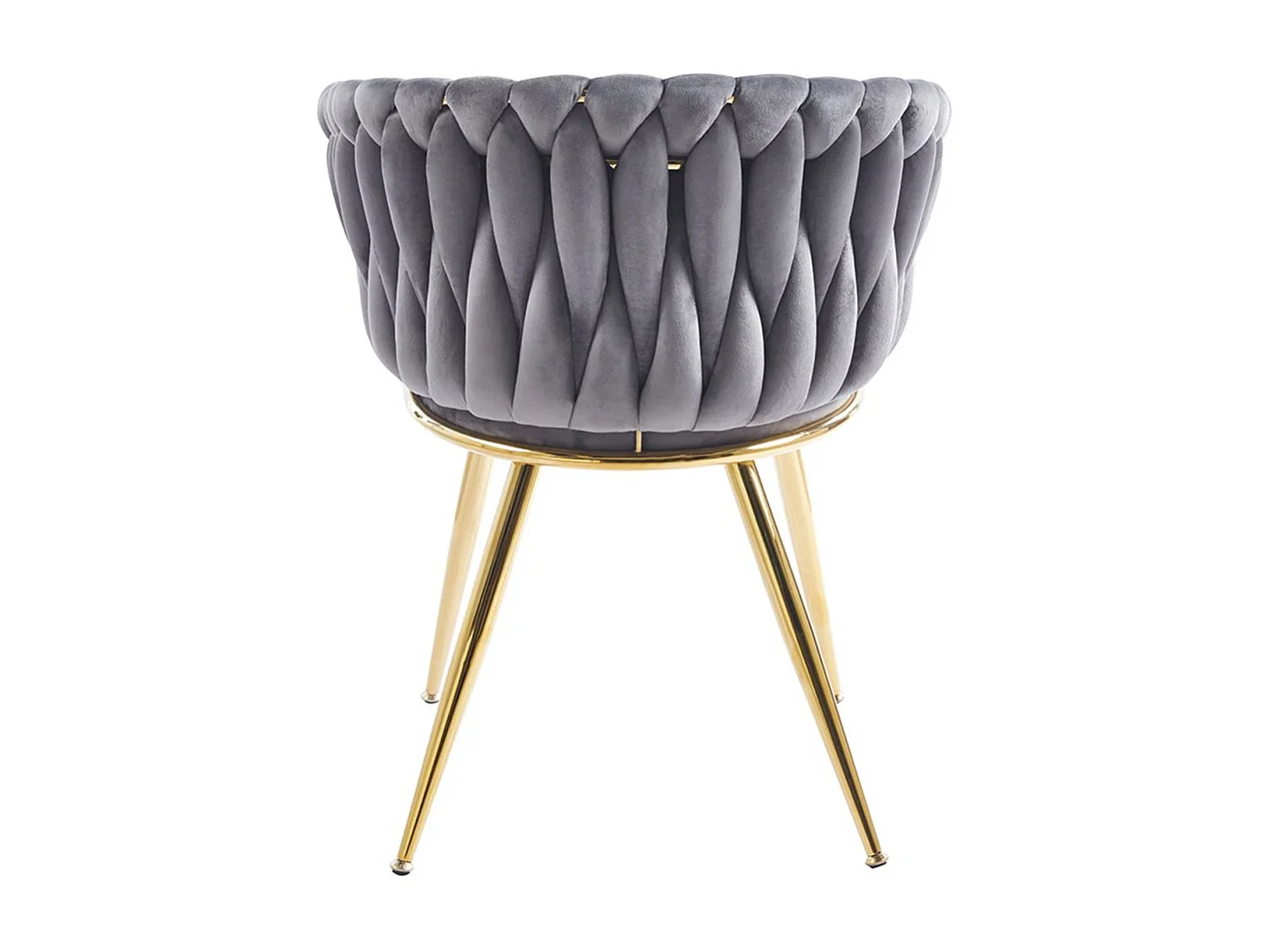 Sillas Comedor - Silla Widny Golden Terciopelo - Gris oscuro