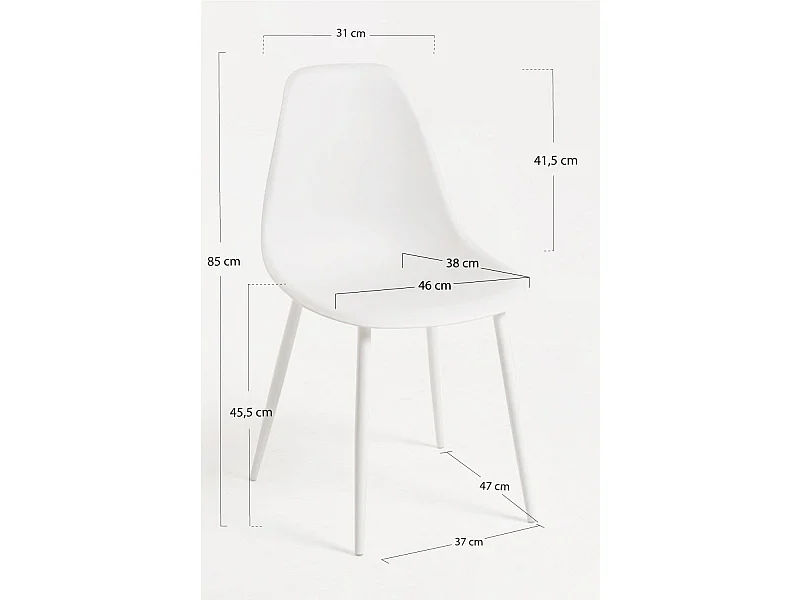 Sillas Comedor - Silla Mykle Total - Blanco