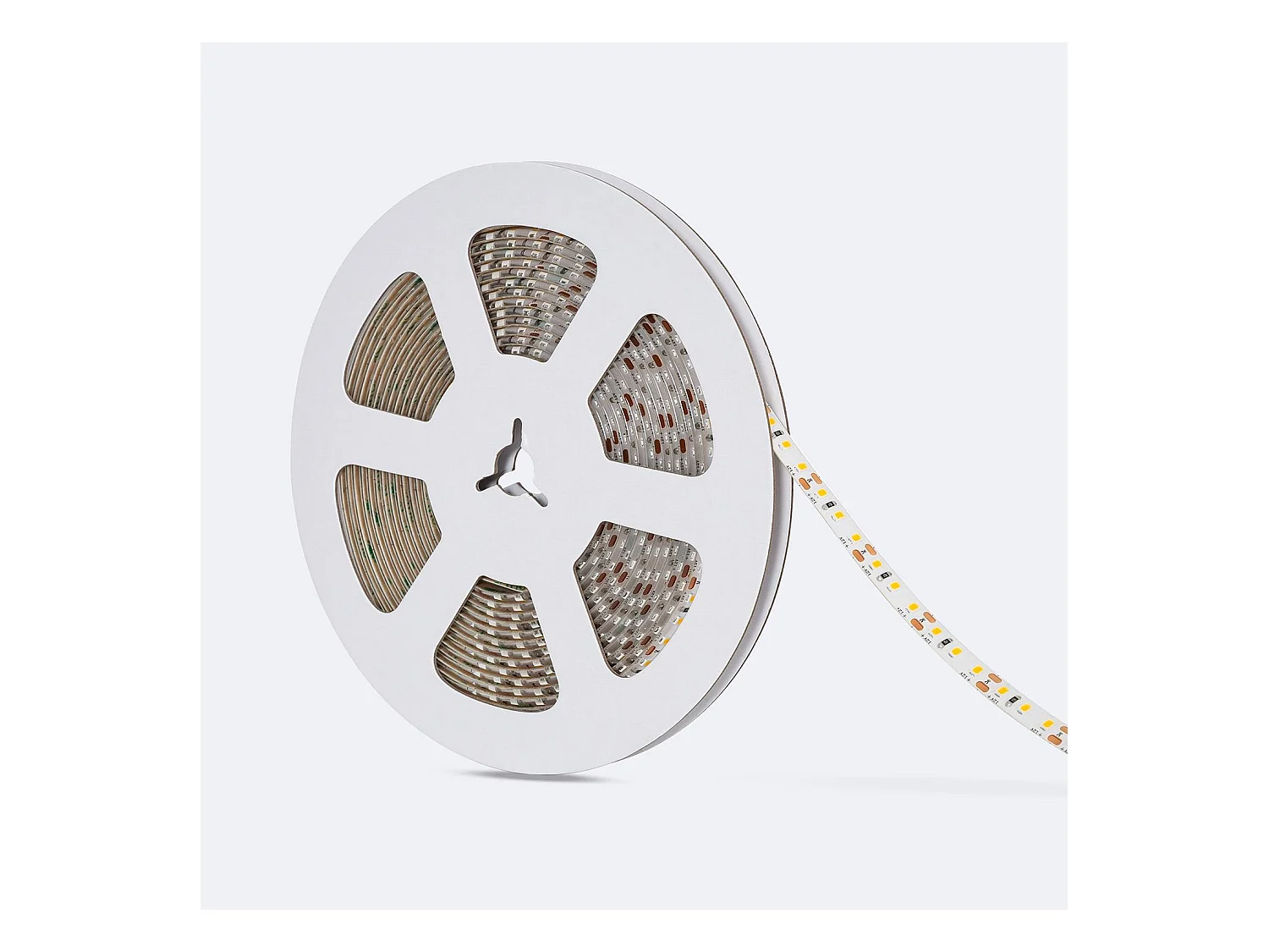 Ruban LED 12V SMD 120 LED/m 5m 10W/m 1000lm/m Largeur 8mm Coupe 2.5cm IP65 6000K Blanc froid