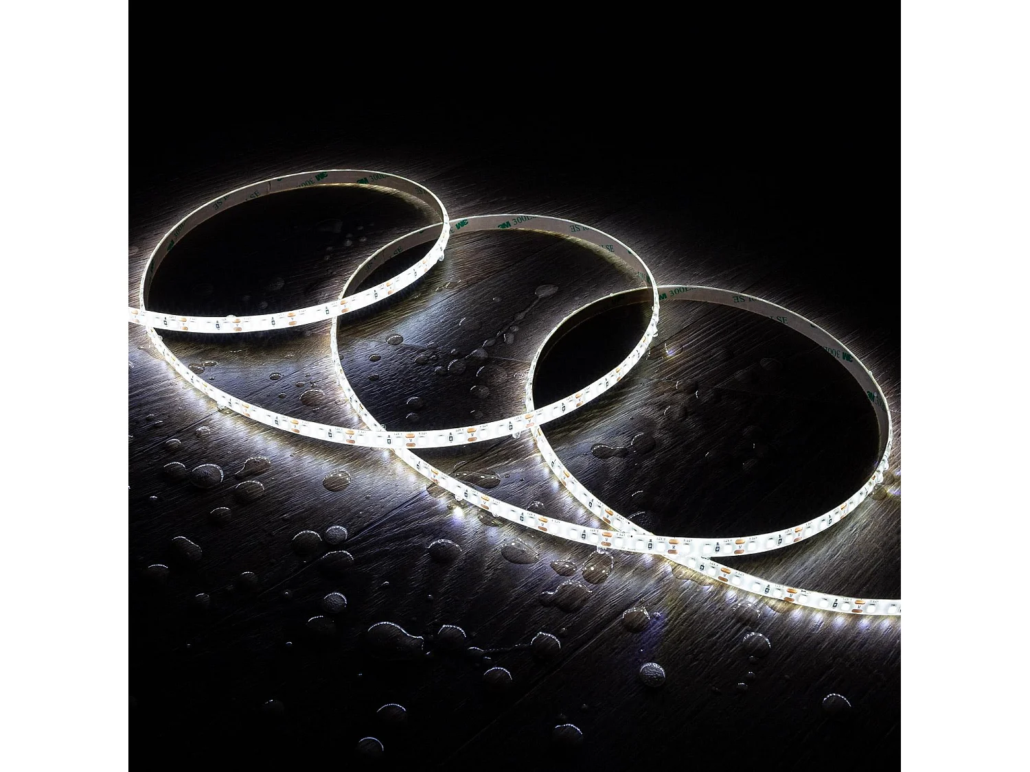 Ruban LED 12V SMD 120 LED/m 5m 10W/m 1000lm/m Largeur 8mm Coupe 2.5cm IP65 6000K Blanc froid
