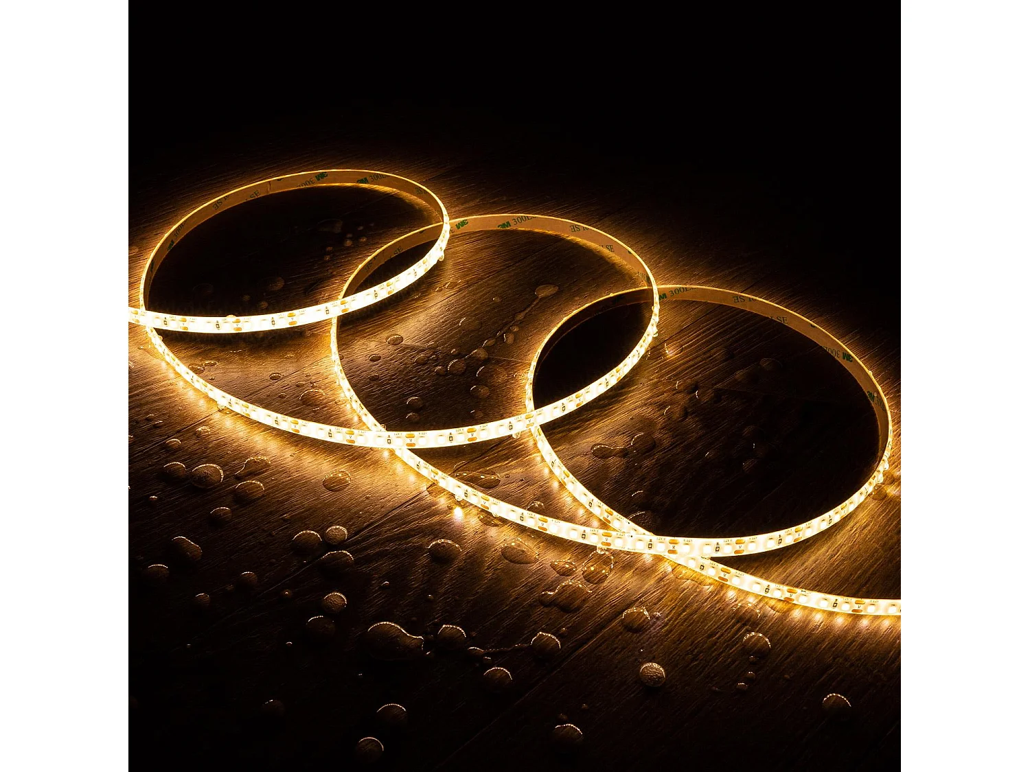 Ruban LED 12V SMD 120 LED/m 5m 10W/m 1000lm/m Largeur 8mm Coupe 2.5cm IP65 2200K Super chaud