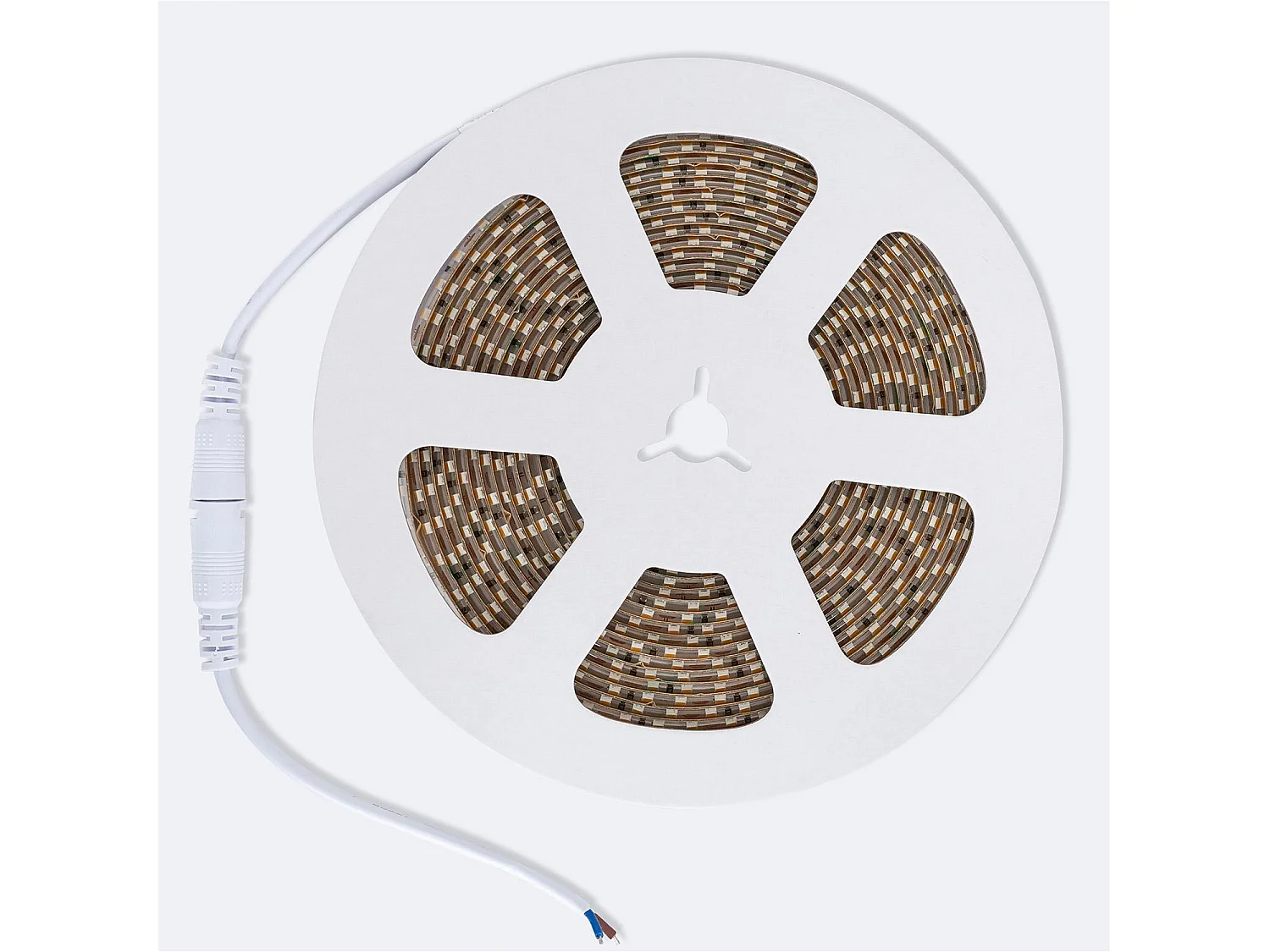 Ruban LED 12V SMD 120 LED/m 5m 10W/m 1000lm/m Largeur 8mm Coupe 2.5cm IP65 2200K Super chaud