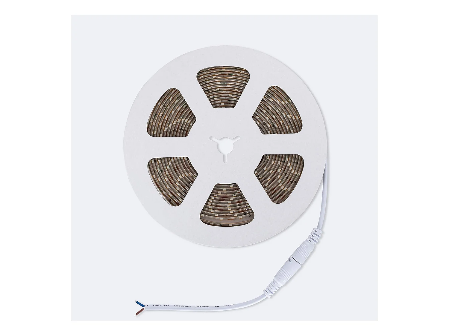 Bobina 5m Striscia LED 12V SMD 60 LED/m 5W/m 400lm/m Larga 8mm IP65 Taglio 5cm 2200K Super Caldo