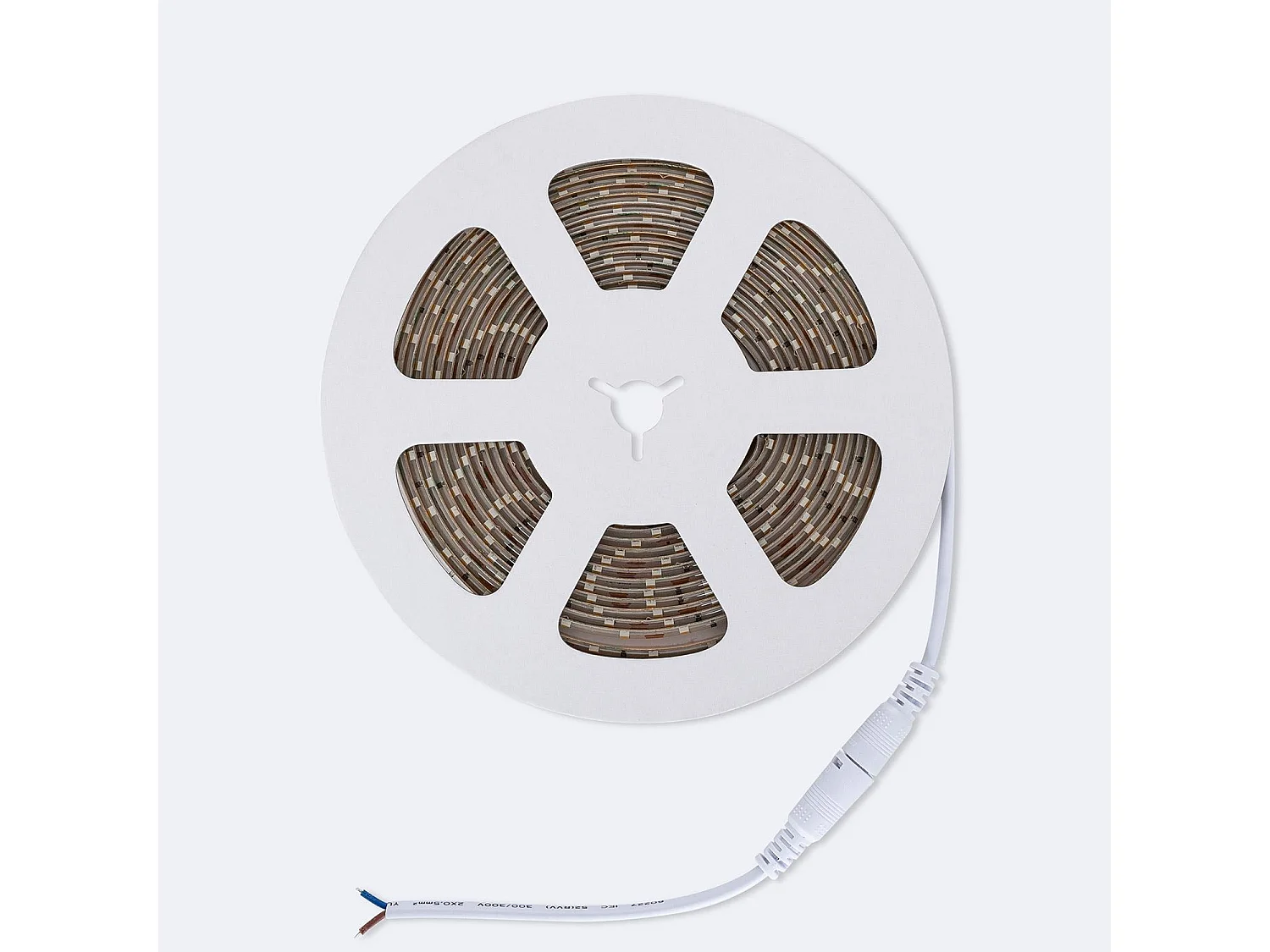 Ruban LED 12V SMD 60 LED/m 5m 5W/m 400lm/m Largeur 8mm Coupe 5cm IP65 2200K Super chaud