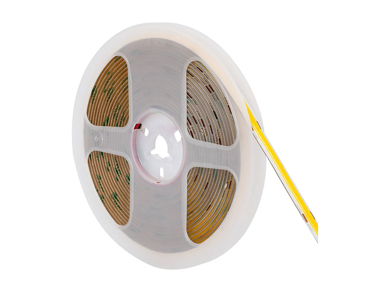 Tira LED 24V COB 320 LED/m Bobina 20m 11W/m 1100lm/m Ancho 8mm Corte 10cm IP20 CRI90 5000K Blanco Frío