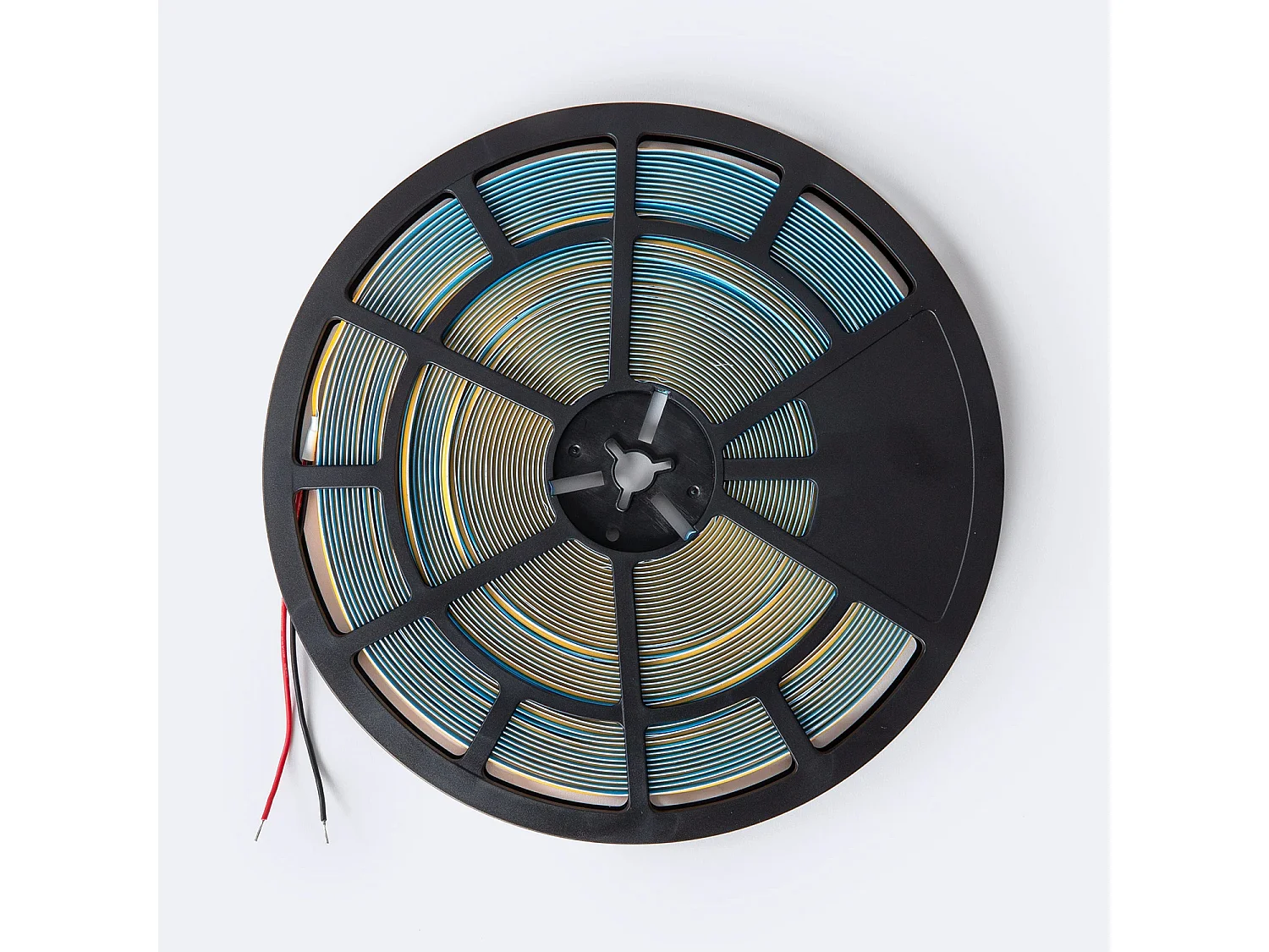 Tira LED 24V COB 320 LED/m Bobina 20m 11W/m 1100lm/m Ancho 8mm Corte 10cm IP20 CRI90 4000K Blanco Neutro