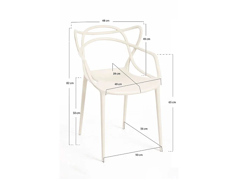 Packs Sillas Jardín - Pack 4 Sillas Korme - Beige