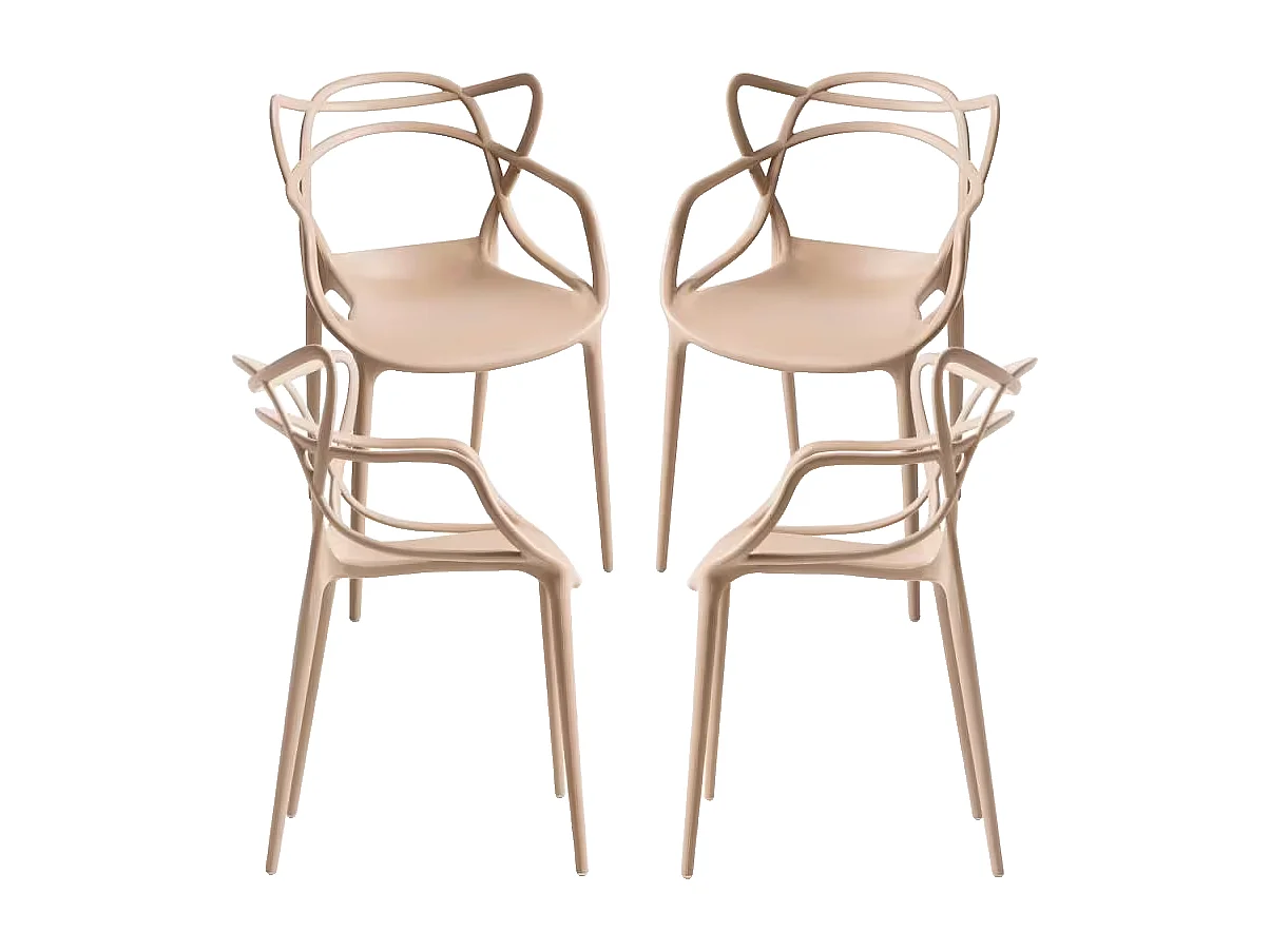 Packs Sillas Jardín - Pack 4 Sillas Korme - Beige