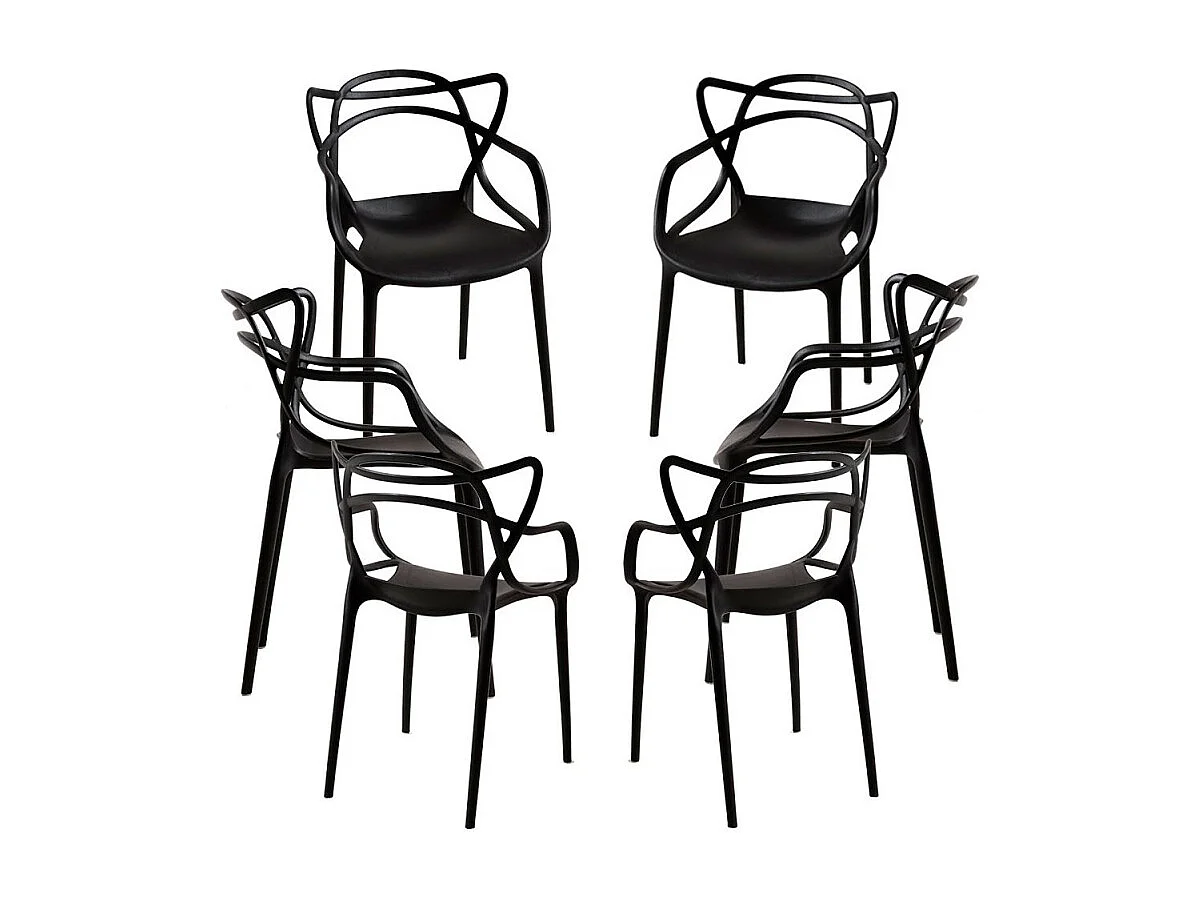 Packs Sillas Jardín - Pack 6 Sillas Korme Kid (Infantil) - Negro