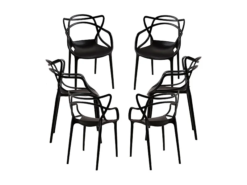 Packs Sillas Jardín - Pack 6 Sillas Korme Kid (Infantil) - Negro