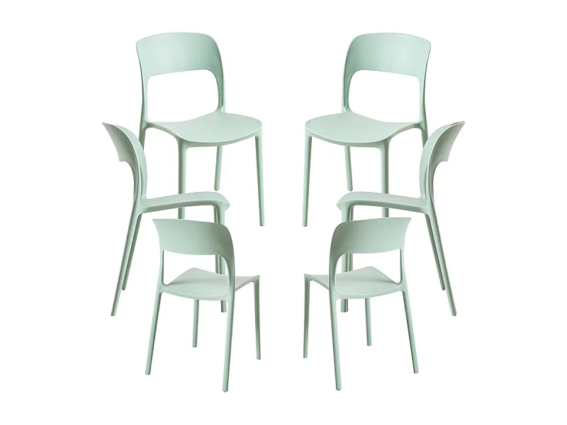 Packs Sillas Jardín - Pack 6 Sillas Inis - Celadón