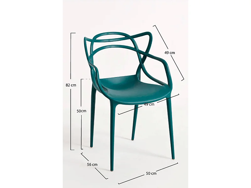 Packs Sillas Jardín - Pack 2 Sillas Korme - Verde azulado