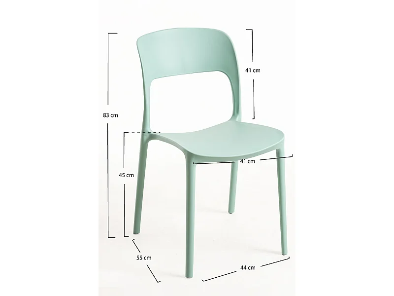 Packs Sillas Jardín - Pack 4 Sillas Inis - Celadón