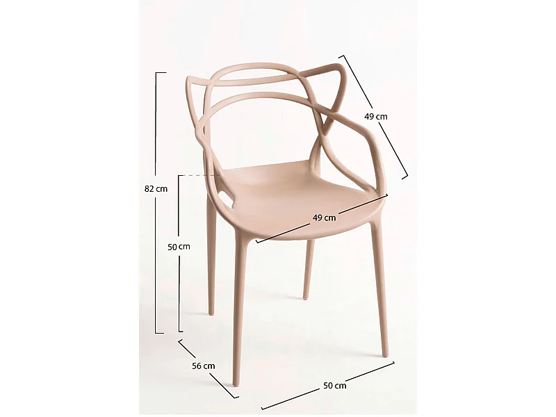 Packs Sillas Jardín - Pack 6 Sillas Korme - Beige