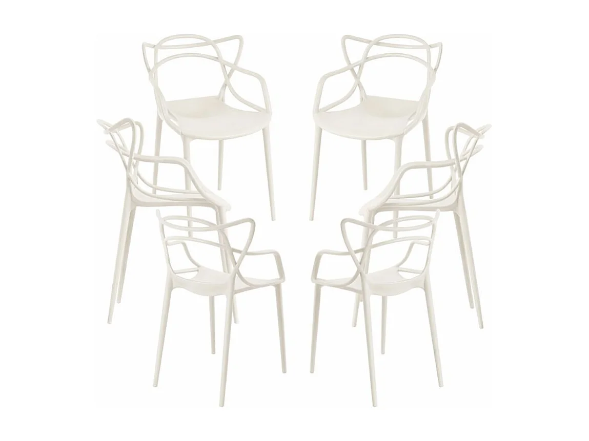 Packs Sillas Jardín - Pack 6 Sillas Korme - Beige