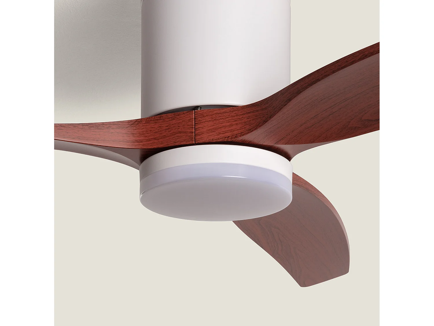 Ventilatore da Soffitto Silenzioso Angistri Bianco 132cm Motore DC Bianco CCT Con Luce, Telecomando, Wifi: False