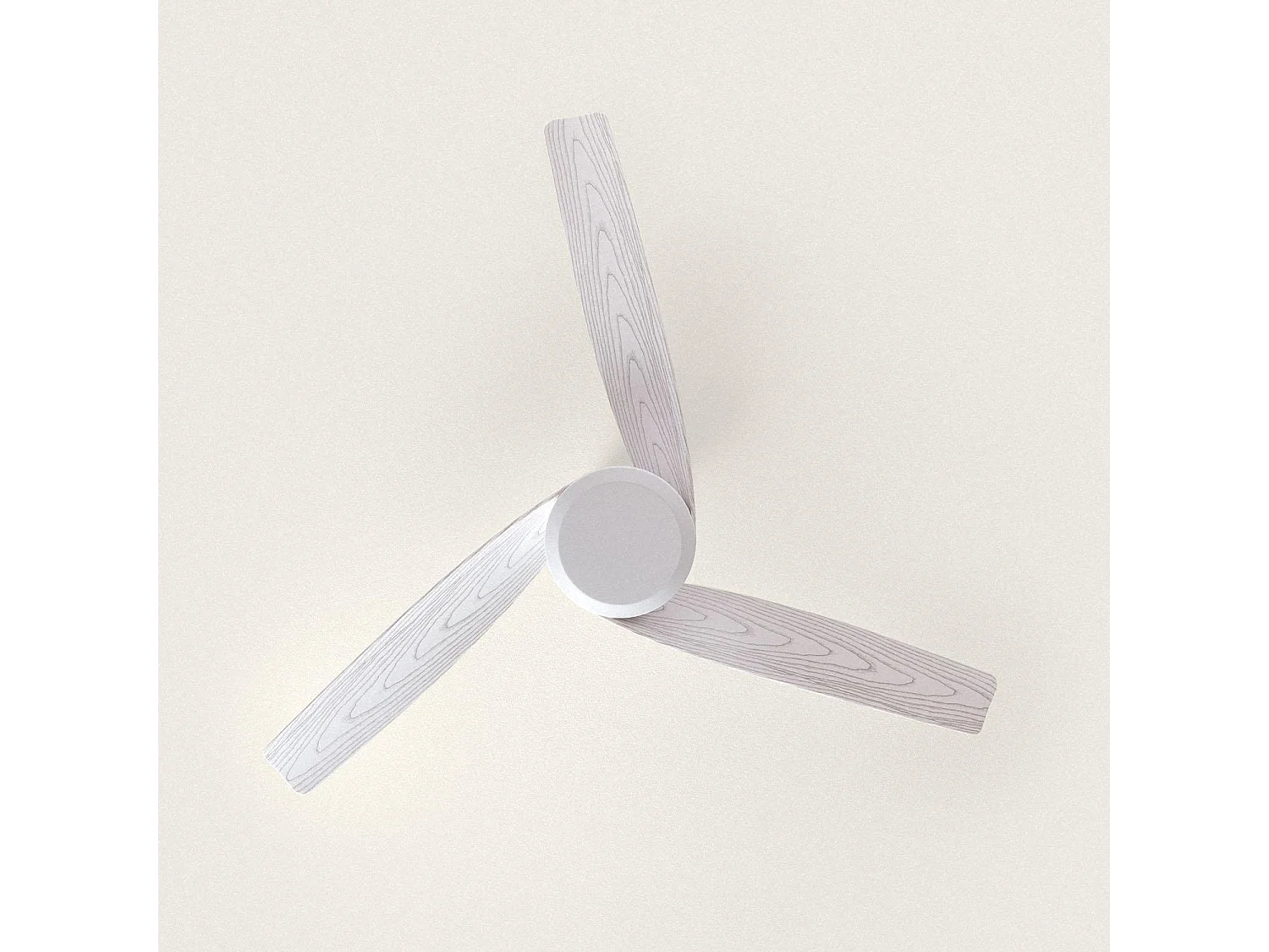 Ventilateur de Plafond Silencieux Eubea 132cm Moteur DC Bois blanc  Sans lumière, Télécommande, Wifi: False