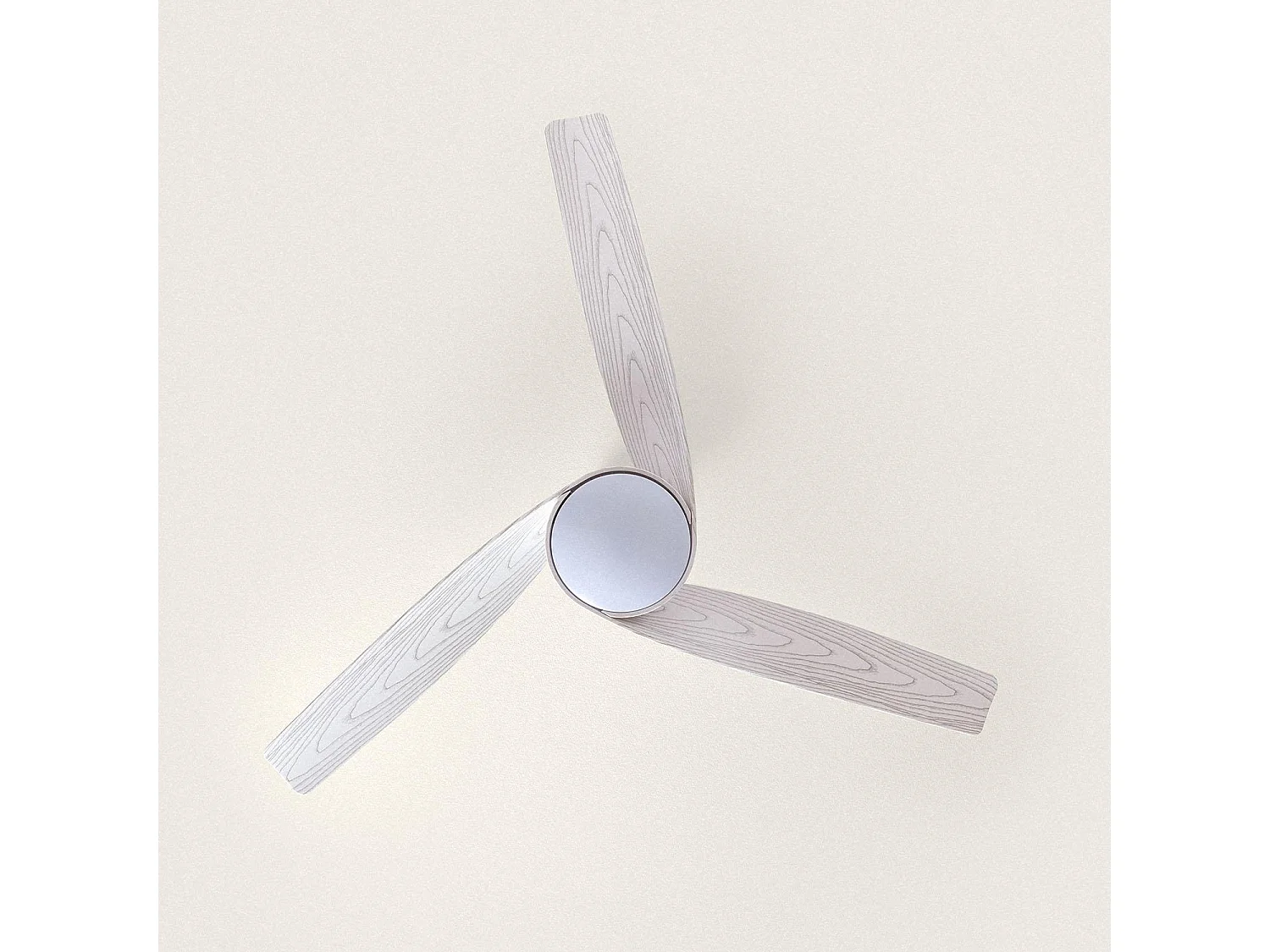 Ventilateur de Plafond Silencieux Eubea 132cm Moteur DC Bois blanc CCT Avec lumière, Contrôleur mural + télécommande, Wifi: False
