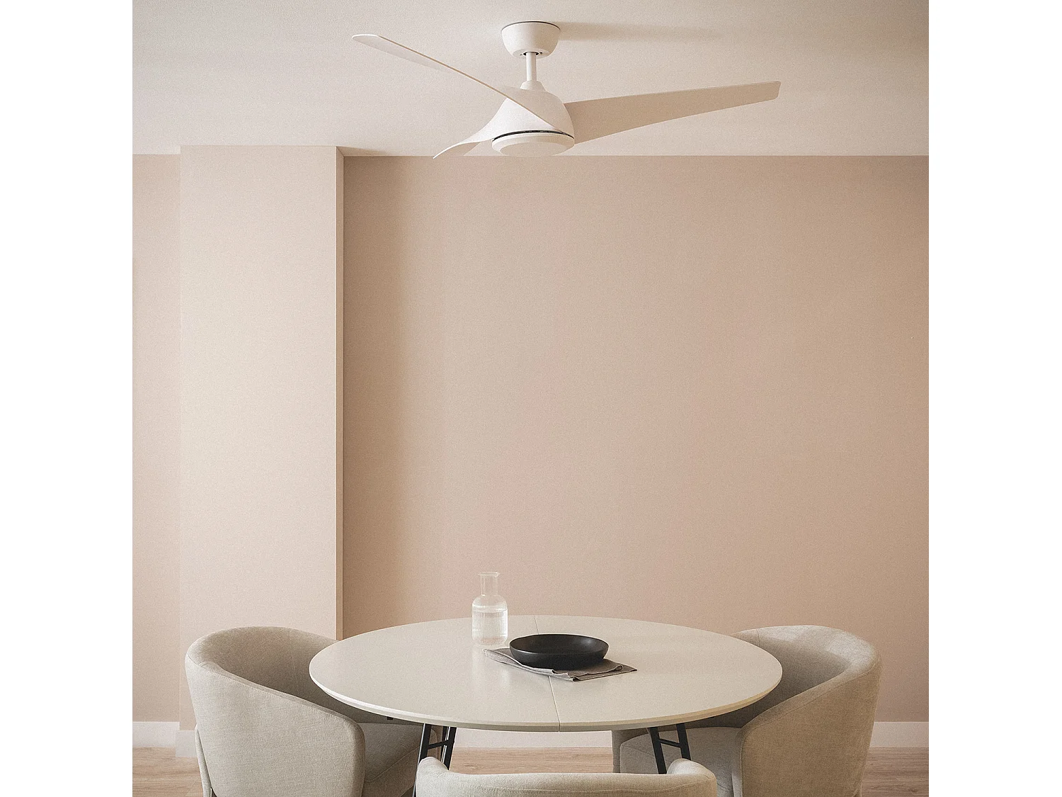 Ventilateur de Plafond Silencieux Eubea 132cm Moteur DC Blanc  Sans lumière, Télécommande, Wifi: False