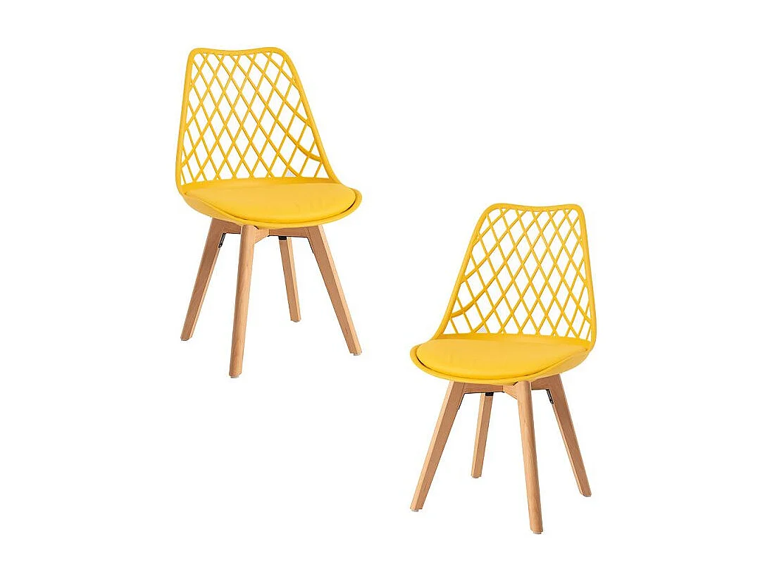 Packs Sillas Comedor - Pack 2 Sillas Mima - Amarillo