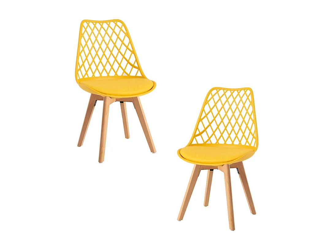 Packs Sillas Comedor - Pack 2 Sillas Mima - Amarillo