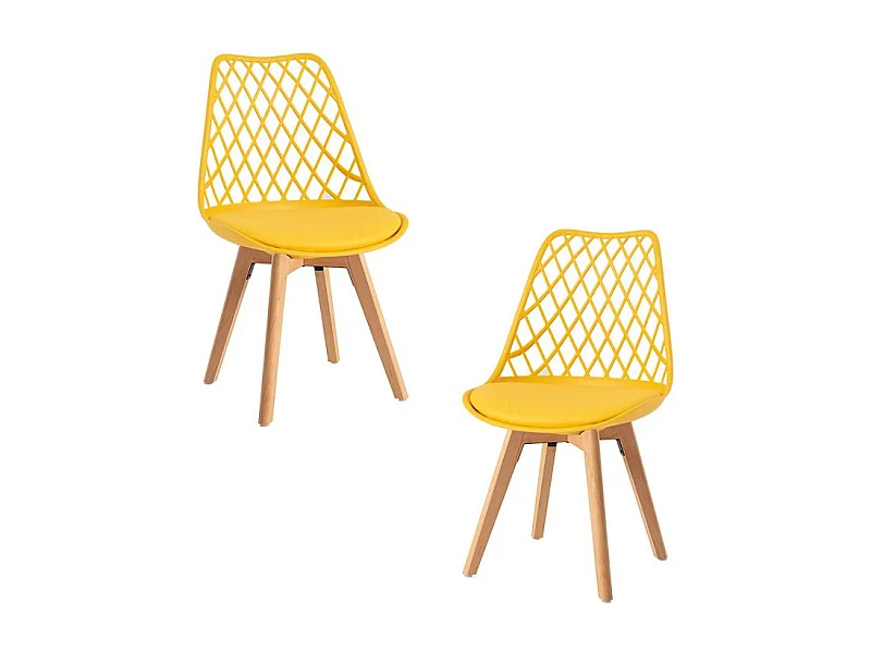 Packs Sillas Comedor - Pack 2 Sillas Mima - Amarillo