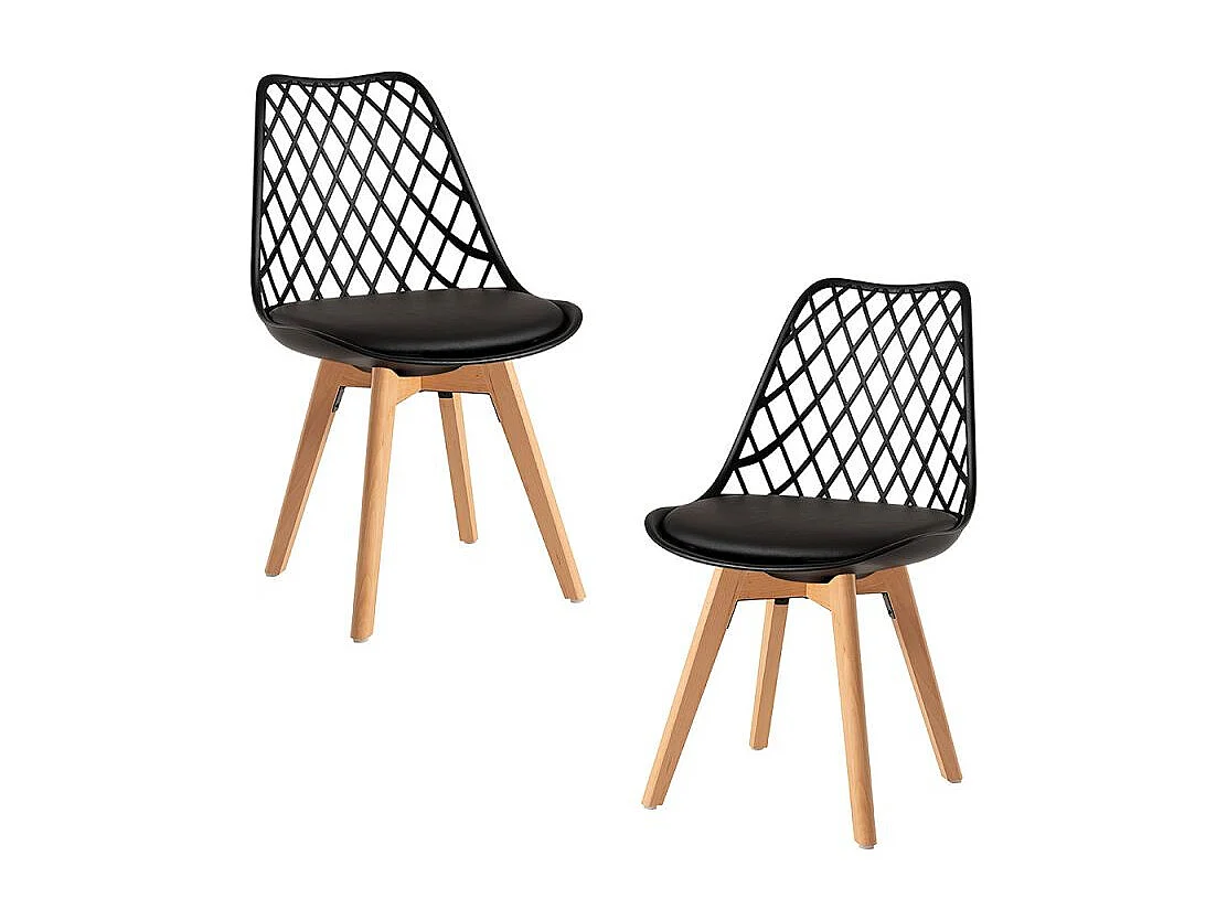 Packs Sillas Comedor - Pack 2 Sillas Mima - Negro